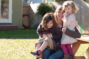 Mom Julie Laurent and Children