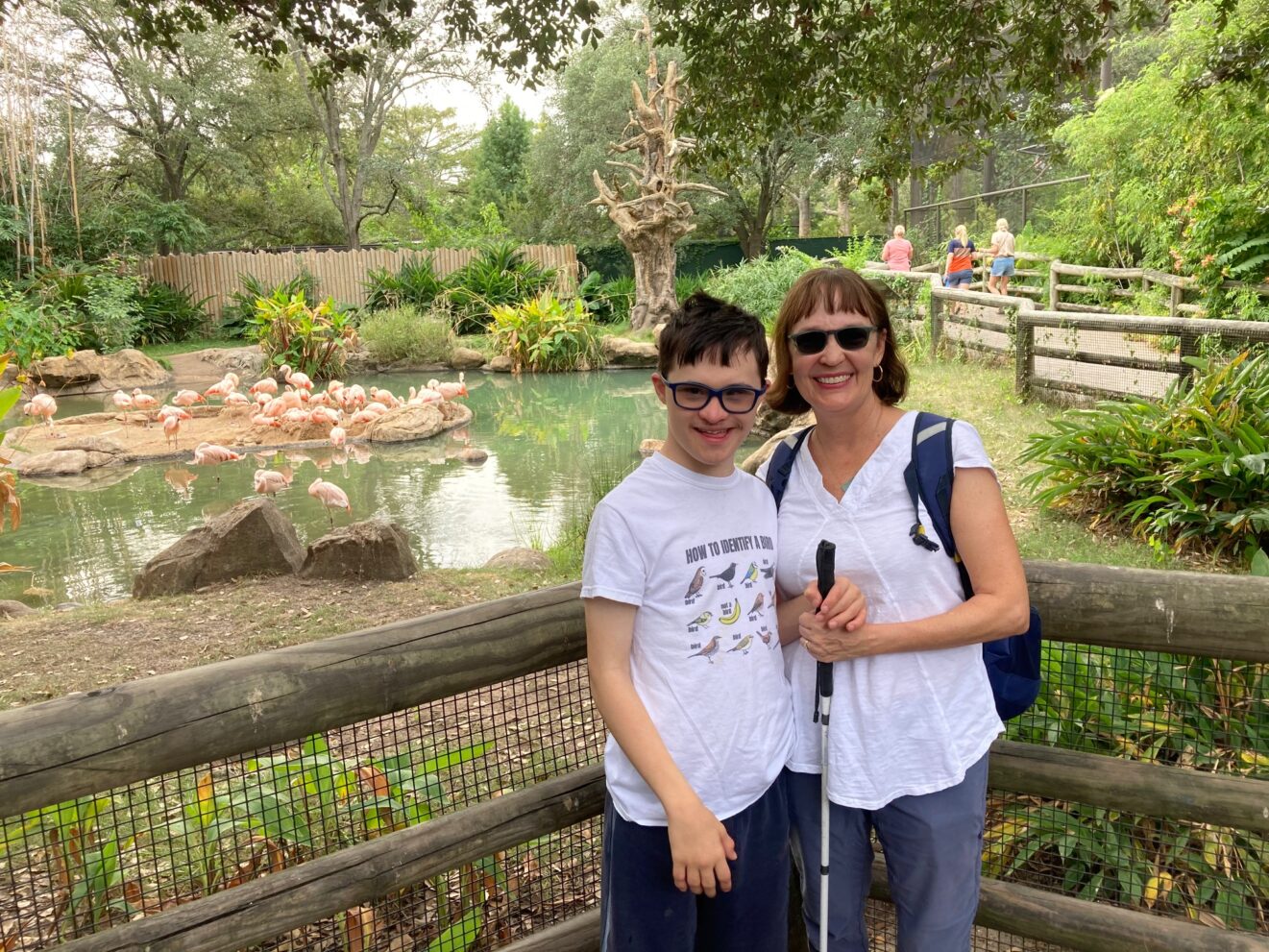 Smiling Young Man and his mom