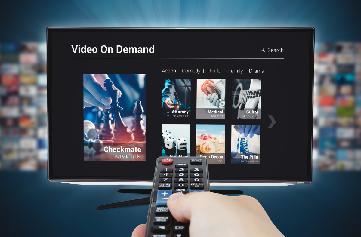 screen of video on demand 